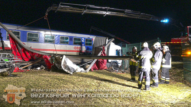 20240208 Sattelzug kollidiert mit Aspangbahn bei Traiskirchen   Foto: Stefan Schneider BFKDO BADEN