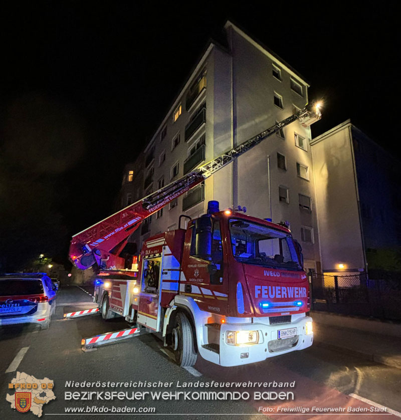 20240210 Zweimal Trffnung nach Unfall in Wohnung in Baden bei selber Adresse   Foto: Freiwillige Feuerwehr Baden-Stadt