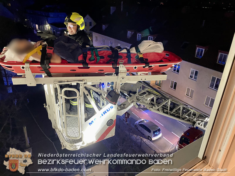 20240210 20240210 Zweimal Trffnung nach Unfall in Wohnung in Baden bei selber Adresse   Foto: Freiwillige Feuerwehr Baden-Stadt