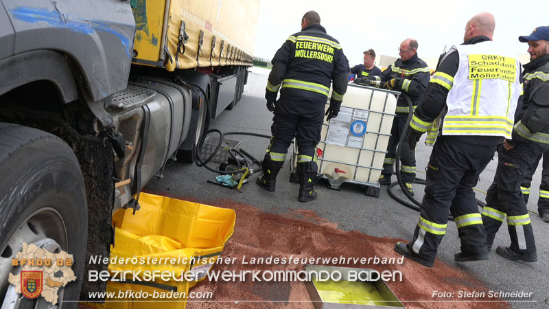 20240322 Dieselaustritt aus LKW auf Firmengelnde  Foto: Stefan Schneider BFKDO BADEN