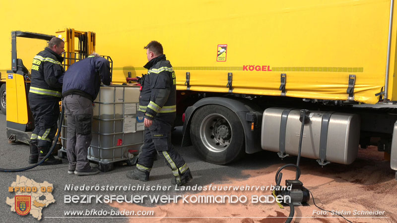 20240322 Dieselaustritt aus LKW auf Firmengelnde Foto: Stefan Schneider BFKDO BADEN