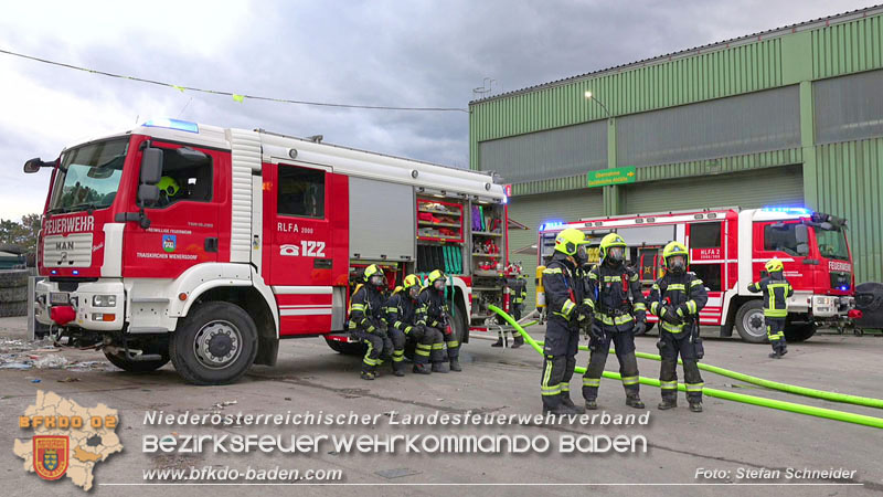 20240328 Brand bei einem Abfallwirtschaftsbetrieb  Foto: Stefan Schneider BFKDO BADEN