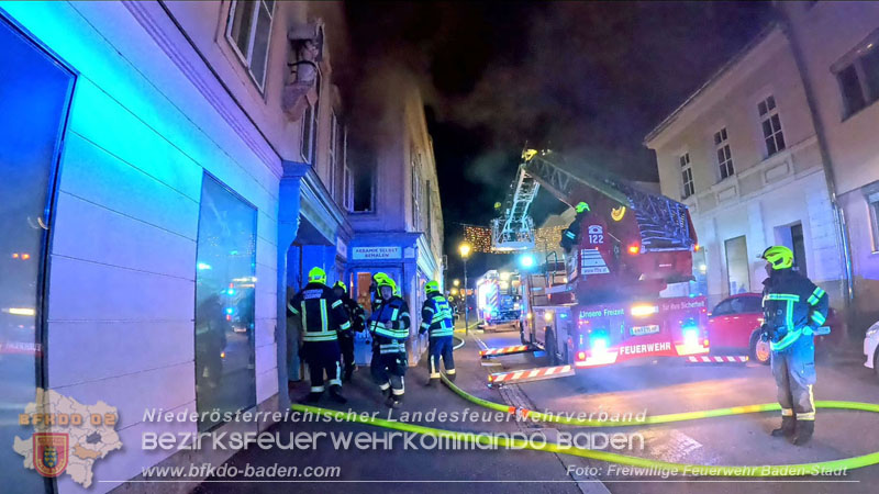 20241224 Wohnungsbrand in Baden am Hl. Abend  Foto: Stefan Schneider FF Baden-Stadt
