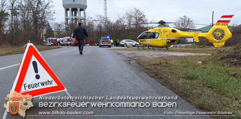 20250116_Verkehrsunfall bei Blumau-Neuri�hof   Foto: Freiwillige Feuerwehr Blumau