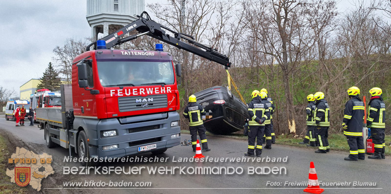 20250116_Verkehrsunfall bei Blumau-Neuri�hof   Foto: Freiwillige Feuerwehr Blumau