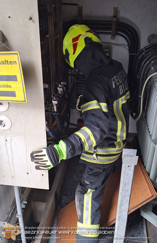 20250213_Brand in einer elektrischen Anlage auf einem Firmengelnde in Blumau-Neurihof  Foto: FF Blumau