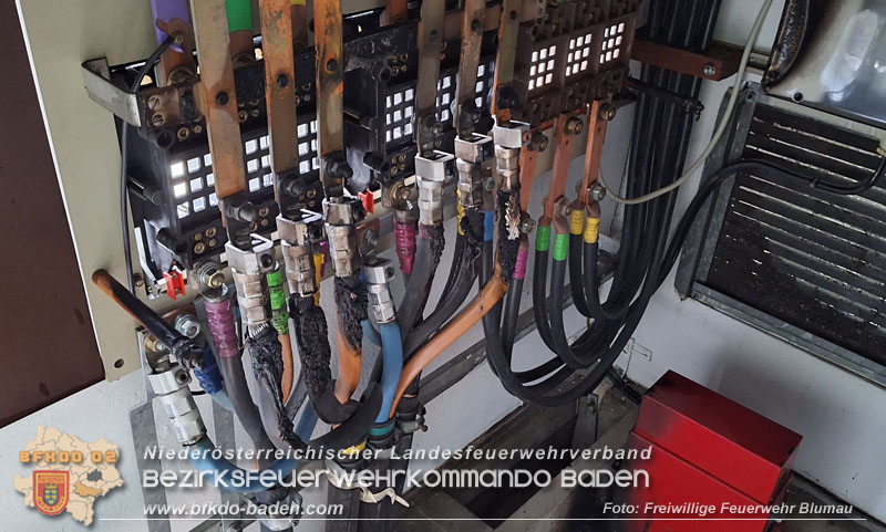 20250213_Brand in einer elektrischen Anlage auf einem Firmengelnde in Blumau-Neurihof  Foto: FF Blumau