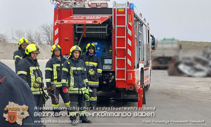 20250213_Brand in einer elektrischen Anlage auf einem Firmengelnde in Blumau-Neurihof  Foto: FF Teesdorf