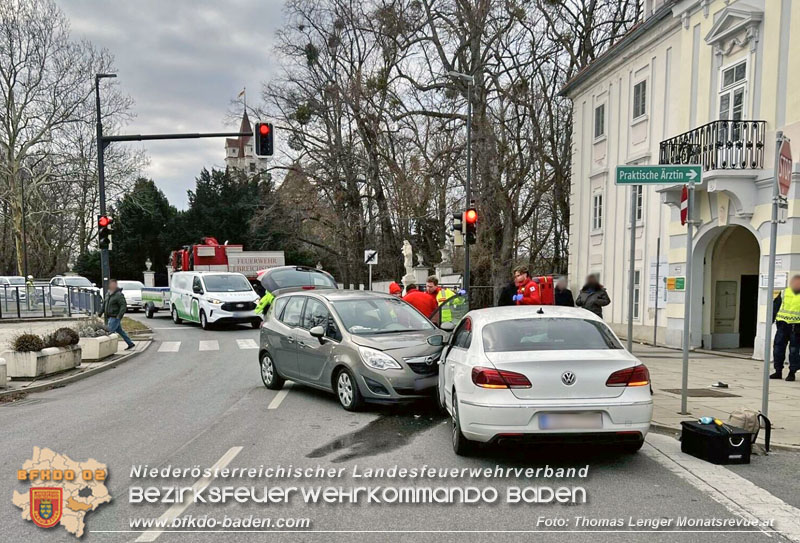 20250215_Verkehrsunfall mit zwei Verletzten in Ebreichsdorf  Foto: Thomas Lenger Monatsrevue.at