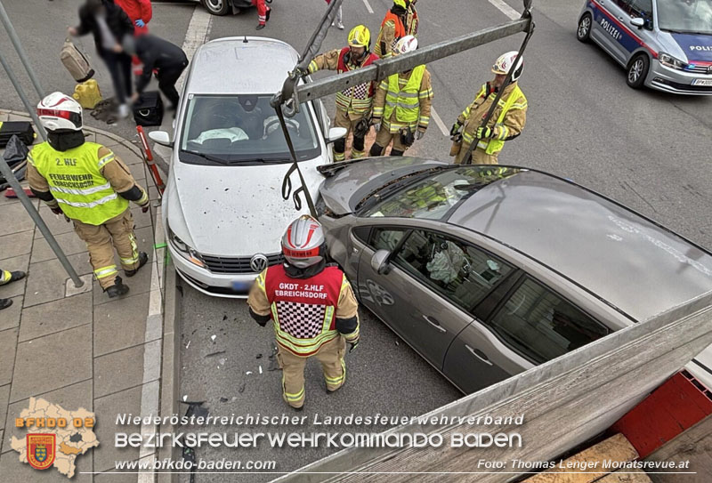 20250215_Verkehrsunfall mit zwei Verletzten in Ebreichsdorf  Foto: Thomas Lenger Monatsrevue.at