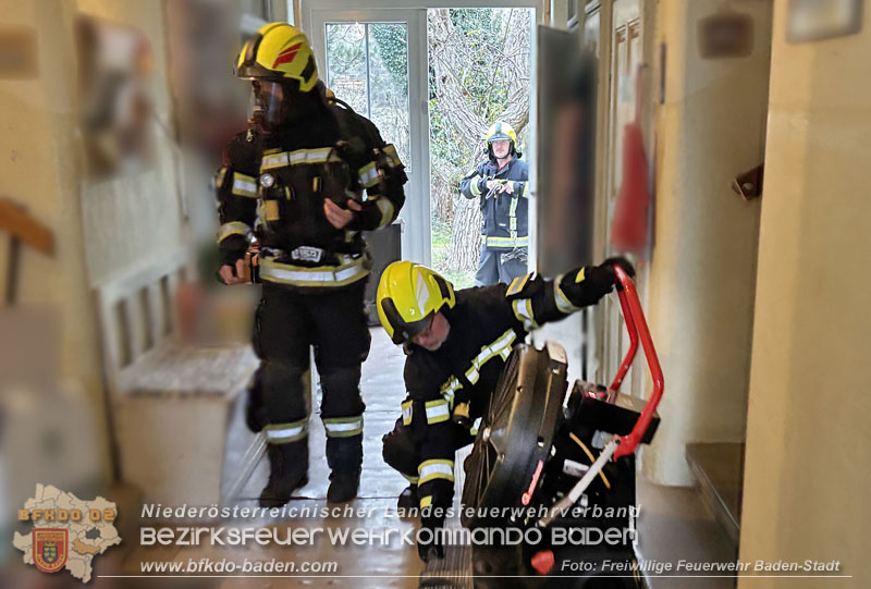 20250216_Brand einer Mikrowelle in Baden   Foto: Viktor van de Castell / Freiwillige Feuerwehr Baden-Stadt