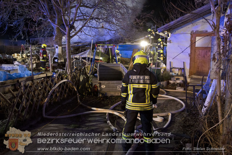 20250220 Brand eines Nebengebäudes in St.Veit a.d.Triesting Foto: Stefan Schneider BFKDO BADEN 20250220 Brand eines Nebengebäudes in St.Veit a.d.Triesting Foto: Stefan Schneider BFKDO BADEN