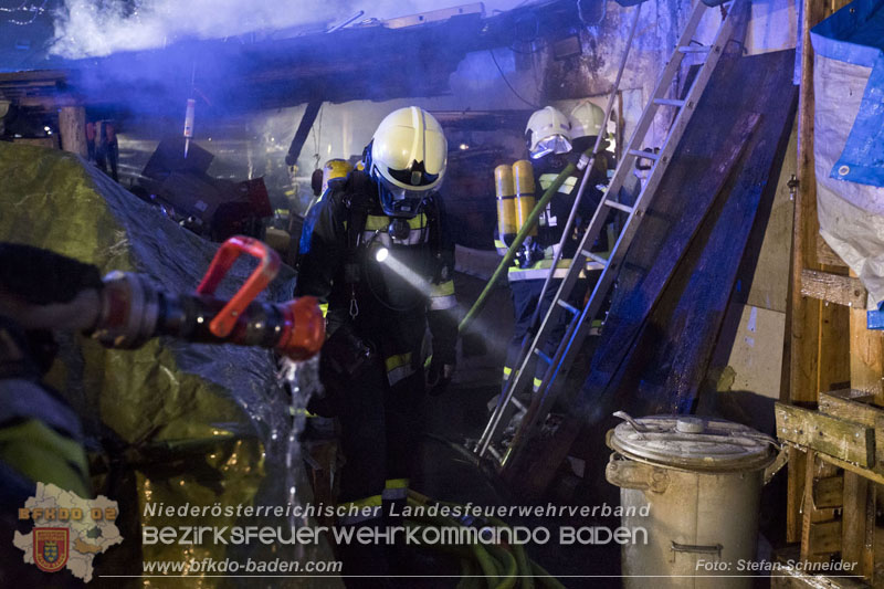 20250220 Brand eines Nebengebäudes in St.Veit a.d.Triesting Foto: Stefan Schneider BFKDO BADEN 20250220 Brand eines Nebengebäudes in St.Veit a.d.Triesting Foto: Stefan Schneider BFKDO BADEN