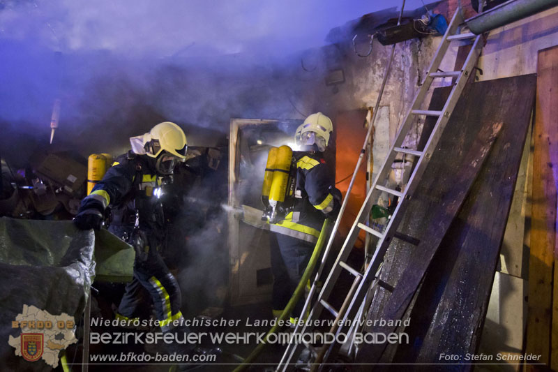 20250220 Brand eines Nebengebäudes in St.Veit a.d.Triesting Foto: Stefan Schneider BFKDO BADEN 20250220 Brand eines Nebengebäudes in St.Veit a.d.Triesting Foto: Stefan Schneider BFKDO BADEN