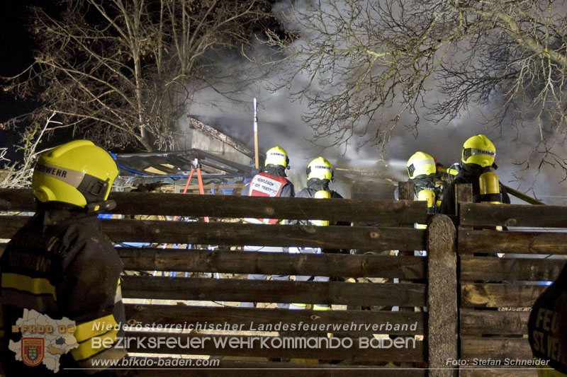 20250220 Brand eines Nebengebäudes in St.Veit a.d.Triesting Foto: Stefan Schneider BFKDO BADEN 20250220 Brand eines Nebengebäudes in St.Veit a.d.Triesting Foto: Stefan Schneider BFKDO BADEN