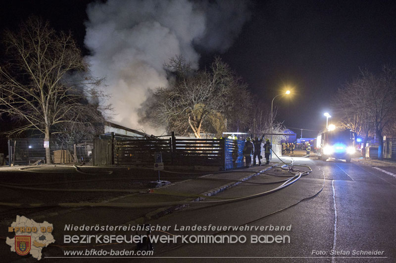 20250220 Brand eines Nebengebäudes in St.Veit a.d.Triesting Foto: Stefan Schneider BFKDO BADEN 20250220 Brand eines Nebengebäudes in St.Veit a.d.Triesting Foto: Stefan Schneider BFKDO BADEN