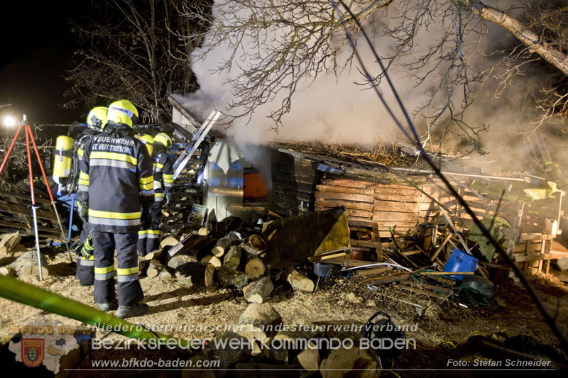 20250220 Brand eines Nebengebäudes in St.Veit a.d.Triesting Foto: Stefan Schneider BFKDO BADEN 20250220 Brand eines Nebengebäudes in St.Veit a.d.Triesting Foto: Stefan Schneider BFKDO BADEN
