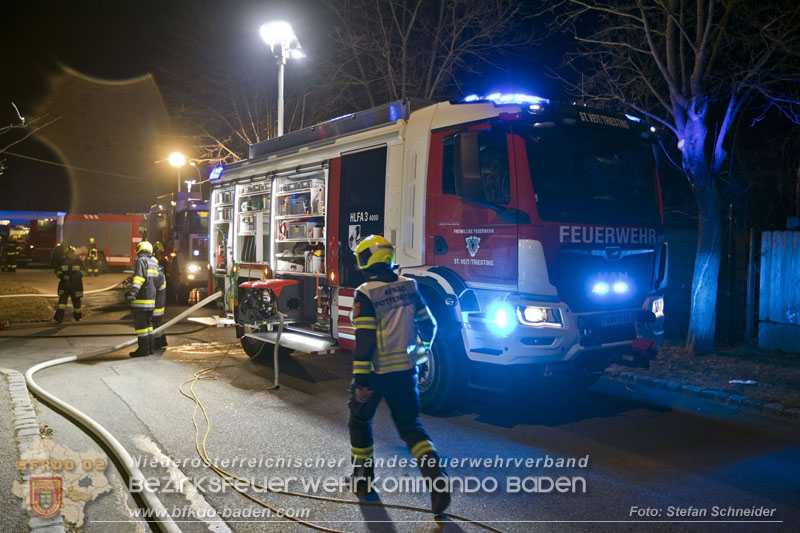 20250220 Brand eines Nebengebäudes in St.Veit a.d.Triesting Foto: Stefan Schneider BFKDO BADEN 20250220 Brand eines Nebengebäudes in St.Veit a.d.Triesting Foto: Stefan Schneider BFKDO BADEN