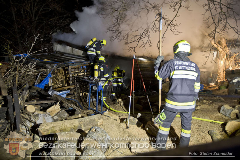 20250220 Brand eines Nebengebäudes in St.Veit a.d.Triesting Foto: Stefan Schneider BFKDO BADEN 20250220 Brand eines Nebengebäudes in St.Veit a.d.Triesting Foto: Stefan Schneider BFKDO BADEN