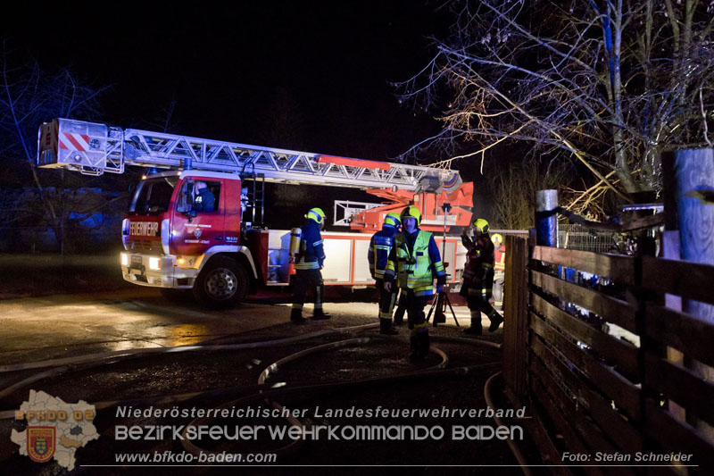 20250220 Brand eines Nebengebäudes in St.Veit a.d.Triesting Foto: Stefan Schneider BFKDO BADEN 20250220 Brand eines Nebengebäudes in St.Veit a.d.Triesting Foto: Stefan Schneider BFKDO BADEN