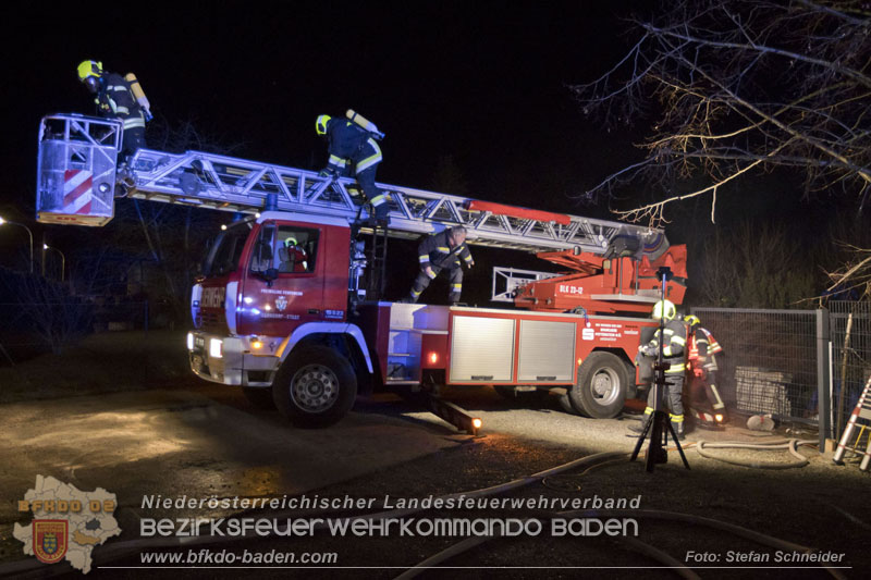 20250220 Brand eines Nebengebäudes in St.Veit a.d.Triesting Foto: Stefan Schneider BFKDO BADEN 20250220 Brand eines Nebengebäudes in St.Veit a.d.Triesting Foto: Stefan Schneider BFKDO BADEN