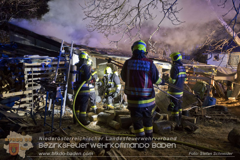 20250220 Brand eines Nebengebäudes in St.Veit a.d.Triesting Foto: Stefan Schneider BFKDO BADEN 20250220 Brand eines Nebengebäudes in St.Veit a.d.Triesting Foto: Stefan Schneider BFKDO BADEN
