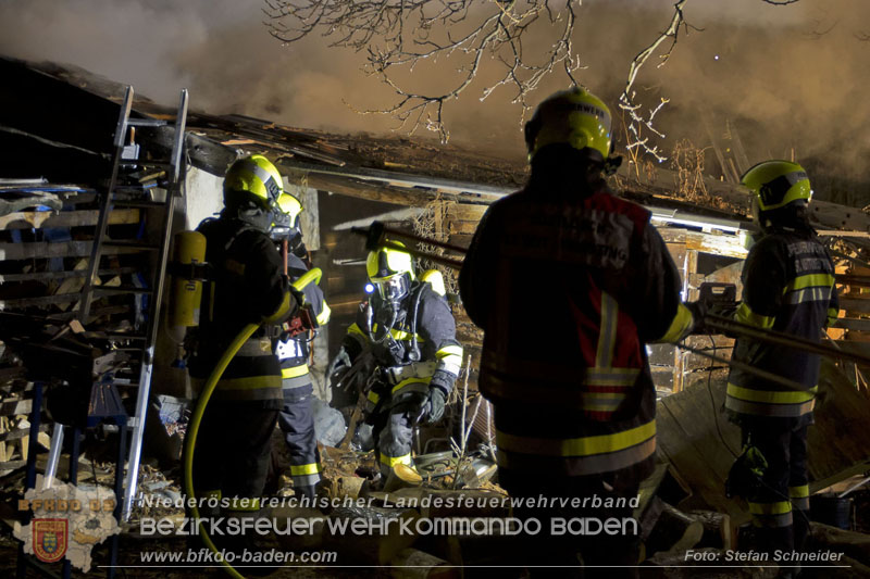 20250220 Brand eines Nebengebäudes in St.Veit a.d.Triesting Foto: Stefan Schneider BFKDO BADEN 20250220 Brand eines Nebengebäudes in St.Veit a.d.Triesting Foto: Stefan Schneider BFKDO BADEN