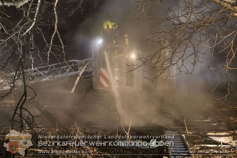 20250220 Brand eines Nebengebäudes in St.Veit a.d.Triesting Foto: Stefan Schneider BFKDO BADEN 20250220 Brand eines Nebengebäudes in St.Veit a.d.Triesting Foto: Stefan Schneider BFKDO BADEN