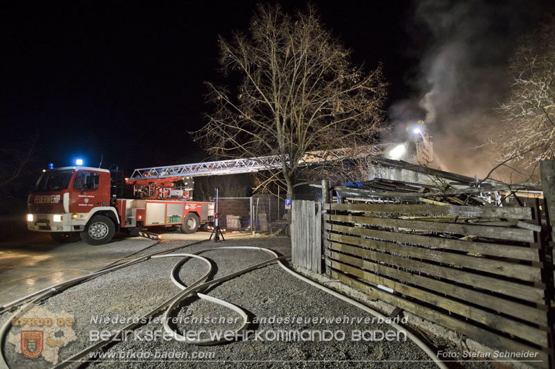 20250220 Brand eines Nebengebäudes in St.Veit a.d.Triesting Foto: Stefan Schneider BFKDO BADEN 20250220 Brand eines Nebengebäudes in St.Veit a.d.Triesting Foto: Stefan Schneider BFKDO BADEN