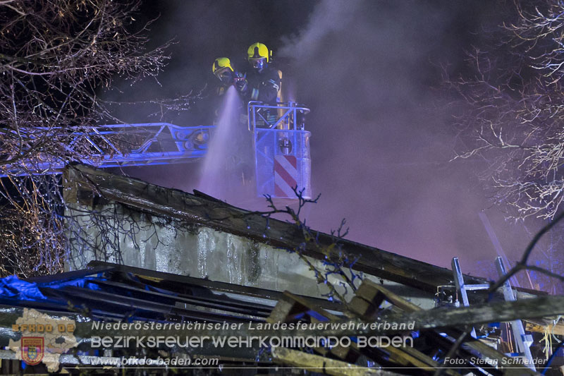 20250220 Brand eines Nebengebäudes in St.Veit a.d.Triesting Foto: Stefan Schneider BFKDO BADEN 20250220 Brand eines Nebengebäudes in St.Veit a.d.Triesting Foto: Stefan Schneider BFKDO BADEN
