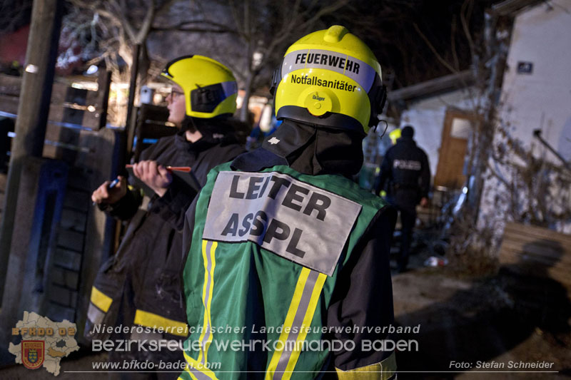 20250220 Brand eines Nebengebäudes in St.Veit a.d.Triesting Foto: Stefan Schneider BFKDO BADEN 20250220 Brand eines Nebengebäudes in St.Veit a.d.Triesting Foto: Stefan Schneider BFKDO BADEN