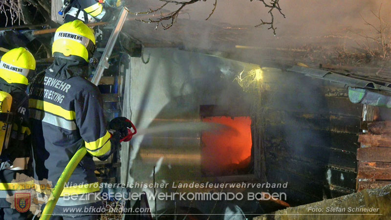 20250220 Brand eines Nebengebäudes in St.Veit a.d.Triesting Foto: Stefan Schneider BFKDO BADEN 20250220 Brand eines Nebengebäudes in St.Veit a.d.Triesting Foto: Stefan Schneider BFKDO BADEN