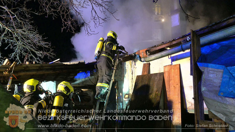 20250220 Brand eines Nebengebäudes in St.Veit a.d.Triesting Foto: Stefan Schneider BFKDO BADEN 20250220 Brand eines Nebengebäudes in St.Veit a.d.Triesting Foto: Stefan Schneider BFKDO BADEN