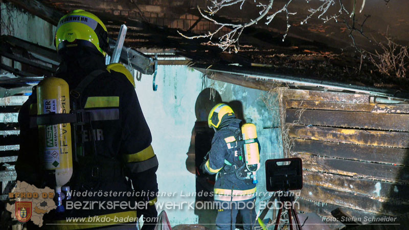 20250220 Brand eines Nebengebäudes in St.Veit a.d.Triesting Foto: Stefan Schneider BFKDO BADEN 20250220 Brand eines Nebengebäudes in St.Veit a.d.Triesting Foto: Stefan Schneider BFKDO BADEN