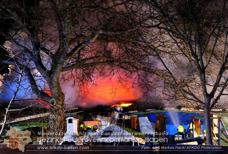 20250220 Brand eines Nebengebäudes in St.Veit a.d.Triesting Foto: ASB Markus Hackl AFKDO Pottenstein 20250220 Brand eines Nebengebäudes in St.Veit a.d.Triesting Foto: ASB Markus Hackl AFKDO Pottenstein