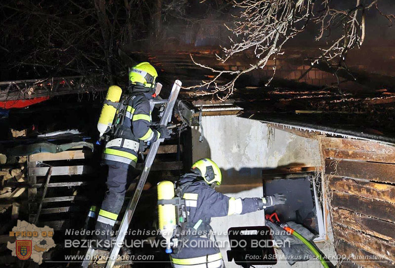20250220 Brand eines Nebengebäudes in St.Veit a.d.Triesting Foto: ASB Markus Hackl AFKDO Pottenstein 20250220 Brand eines Nebengebäudes in St.Veit a.d.Triesting Foto: ASB Markus Hackl AFKDO Pottenstein