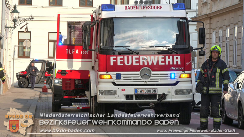20250224_Brand in Badener Wohnhausanlage - Feuerwehr rettet bewusstlose Person Foto: Freiwillige Feuerwehr Baden-Stadt 20250224_Brand in Badener Wohnhausanlage - Feuerwehr rettet bewusstlose Person Foto: Freiwillige Feuerwehr Baden-Stadt
