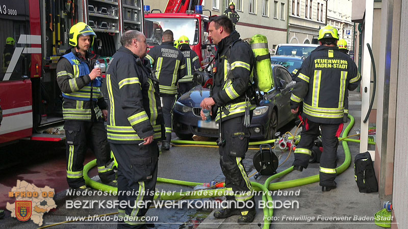 20250224_Brand in Badener Wohnhausanlage - Feuerwehr rettet bewusstlose Person Foto: Freiwillige Feuerwehr Baden-Stadt 20250224_Brand in Badener Wohnhausanlage - Feuerwehr rettet bewusstlose Person Foto: Freiwillige Feuerwehr Baden-Stadt