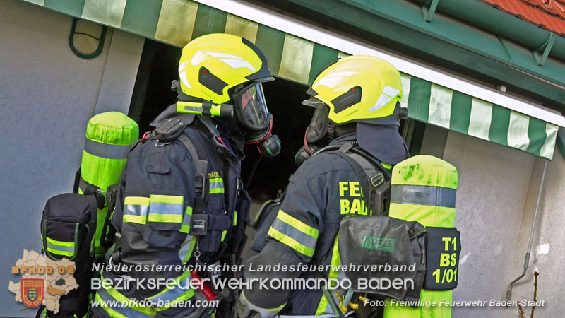 20250224_Brand in Badener Wohnhausanlage - Feuerwehr rettet bewusstlose Person Foto: Freiwillige Feuerwehr Baden-Stadt 20250224_Brand in Badener Wohnhausanlage - Feuerwehr rettet bewusstlose Person Foto: Freiwillige Feuerwehr Baden-Stadt