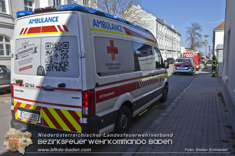 20250302_Brand auf Terrasse bei Wohnhausanlage in Oberwaltersdorf   Foto: Stefan Schneider BFKDO BADEN