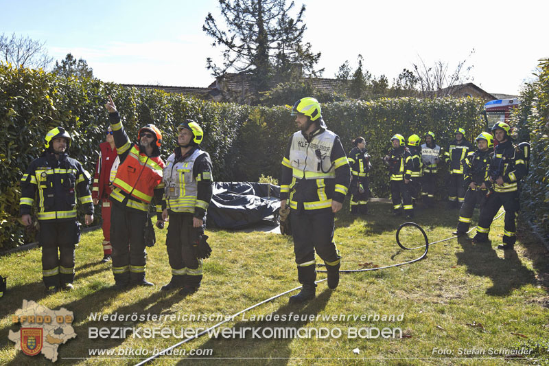 20250302_Brand auf Terrasse bei Wohnhausanlage in Oberwaltersdorf Foto: Stefan Schneider BFKDO BADEN
