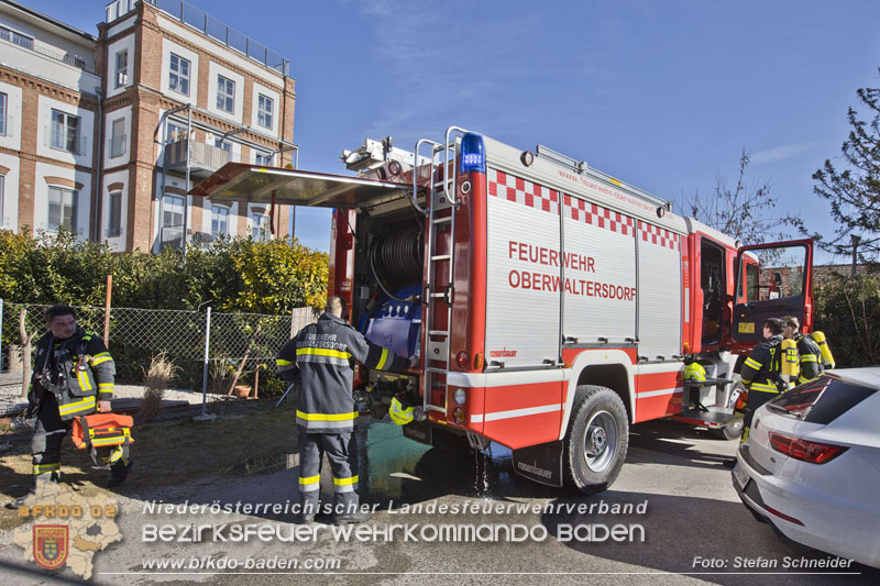 20250302_Brand auf Terrasse bei Wohnhausanlage in Oberwaltersdorf Foto: Stefan Schneider BFKDO BADEN
