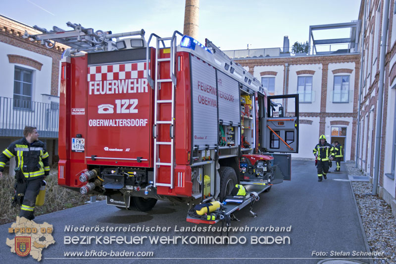 20250302_Brand auf Terrasse bei Wohnhausanlage in Oberwaltersdorf Foto: Stefan Schneider BFKDO BADEN