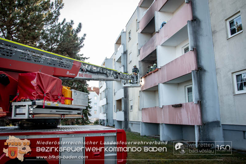 20250307_Balkonbrand im Vöslauer Stadtgebiet   Foto: FF Stadt Bad Vöslau