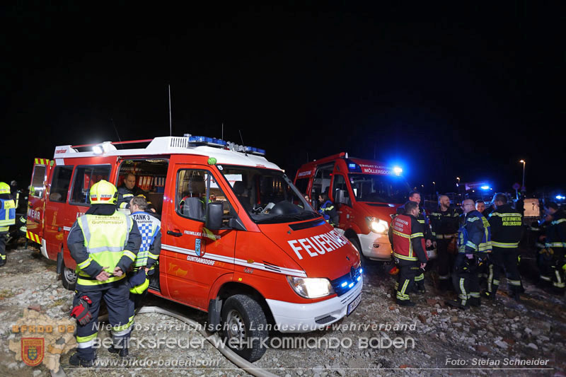 20250310_Dachstuhlbrand in alter Bleiwarenfabrik Gumpoldskirchen auch 3 Feuerwehren aus dem Bezirk BADEN im Lscheinsatz Foto: Stefan Schneider BFKDO BADEN