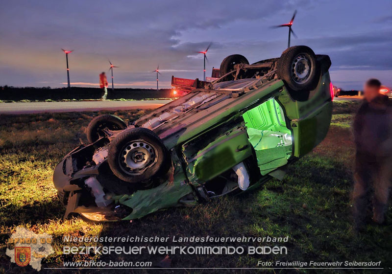20250317_Verkehrsunfall auf der L4046 zwischen Deutsch Brodersdorf und Seibersdorf Foto: FF Seibersdorf 20250317_Verkehrsunfall auf der L4046 zwischen Deutsch Brodersdorf und Seibersdorf Foto: FF Seibersdorf