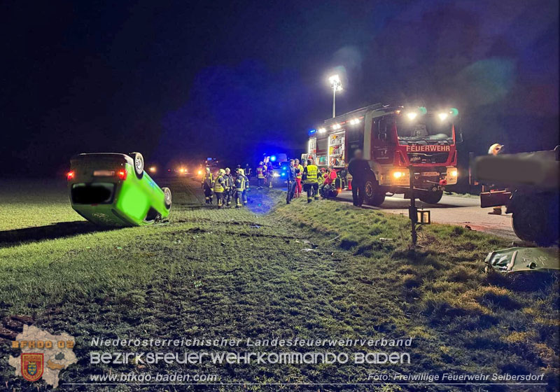 20250317_Verkehrsunfall auf der L4046 zwischen Deutsch Brodersdorf und Seibersdorf Foto: FF Seibersdorf 20250317_Verkehrsunfall auf der L4046 zwischen Deutsch Brodersdorf und Seibersdorf Foto: FF Seibersdorf