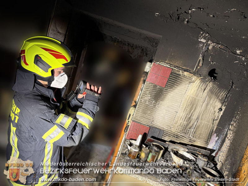 20250404_Feuerwehr rettet zwei Katzen aus Brandwohnung in Baden   Foto: Stefan Schneider FF Baden-Stadt
