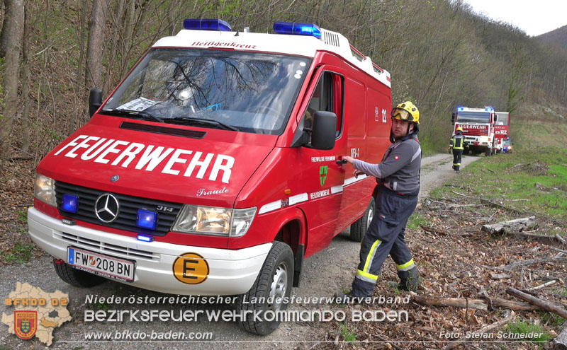 20250405_Kletterunfall im Helenental bei Sattelbach Gemeinde Heiligenkreuz   Foto: Stefan Schneider BFKDO BADEN