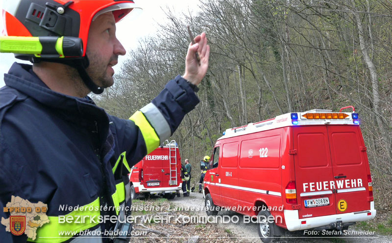 20250405_Kletterunfall im Helenental bei Sattelbach Gemeinde Heiligenkreuz   Foto: Stefan Schneider BFKDO BADEN